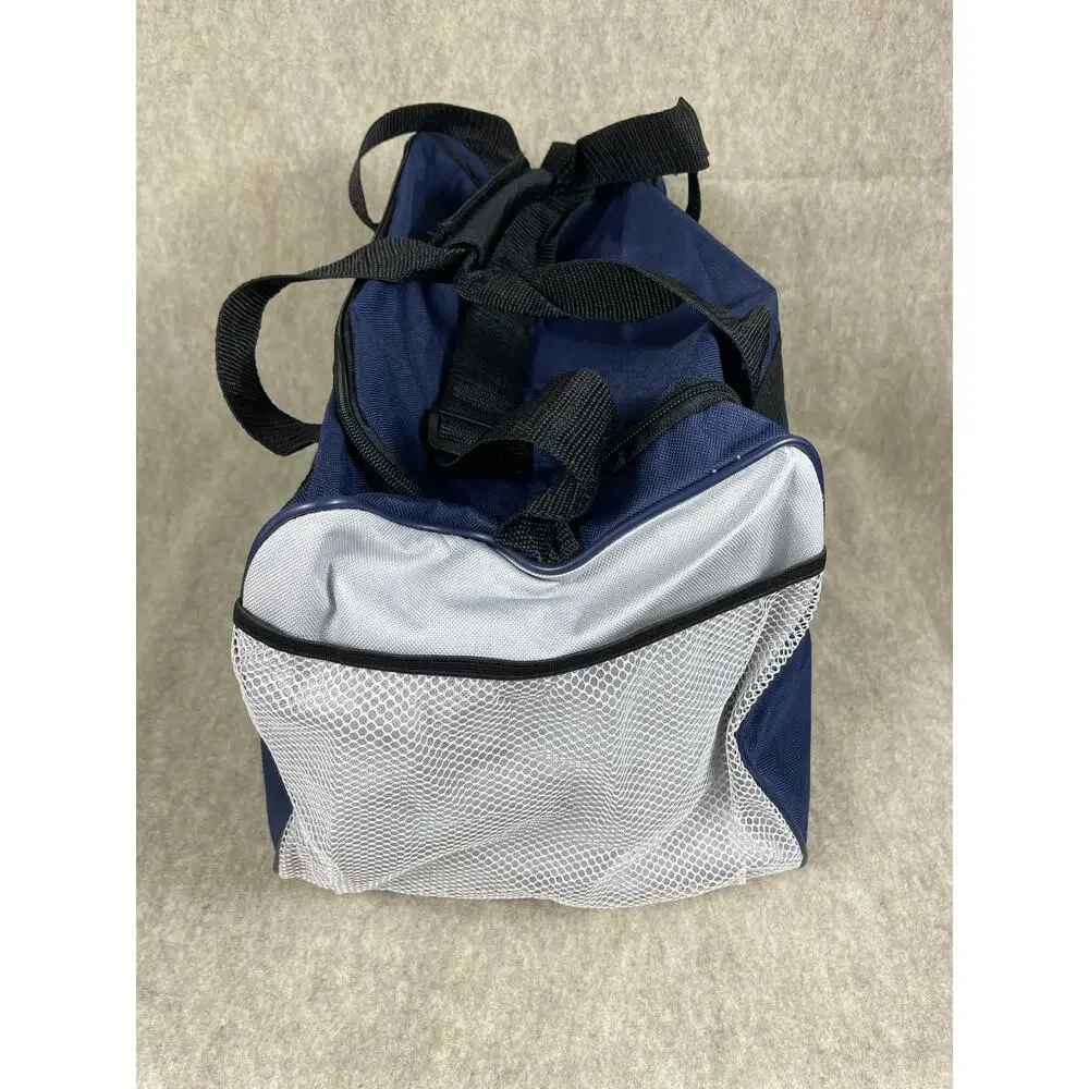 Vintage Y2K 90s Big Dogs Blue Duffle Bag